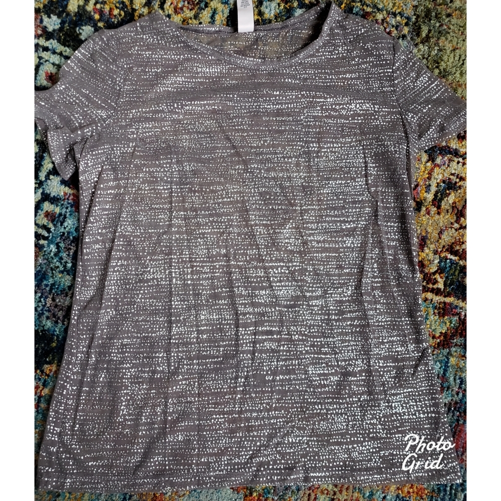 Sheer ashy purple tee